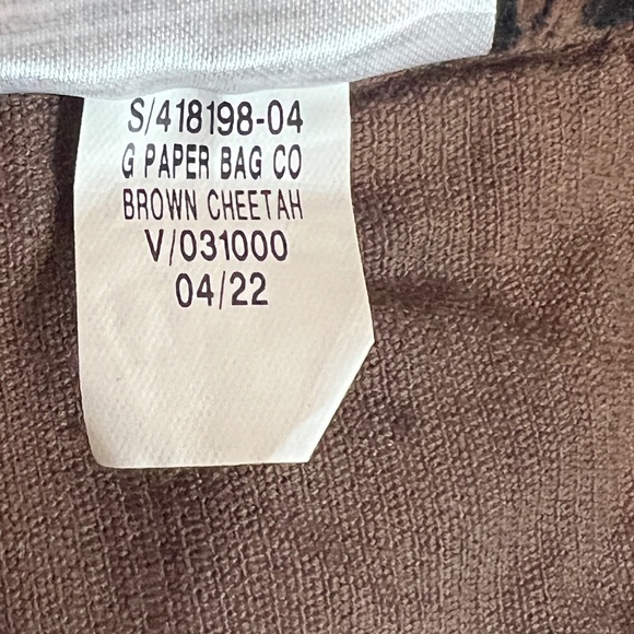 Old Navy Girls Size‎ Medium/8 High-Waisted A-Line Brown Cheetah Corduroy Skirt - Picture 3 of 9